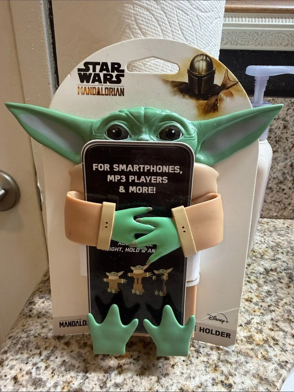 Star Wars Grogu Green and Tan Smartphone Holder